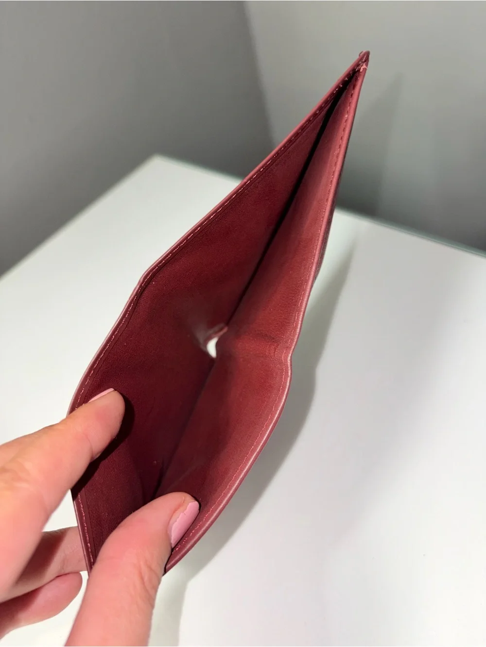Vintage Cartier Must de Cartier Burgundy Leather Bifold Wallet